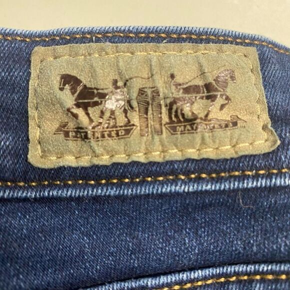 LEVI STRAUSS & CO Women’s Dark‎ Wash Mid Rise Skinny Jeans Size 18 Inseam 30” - Picture 4 of 9